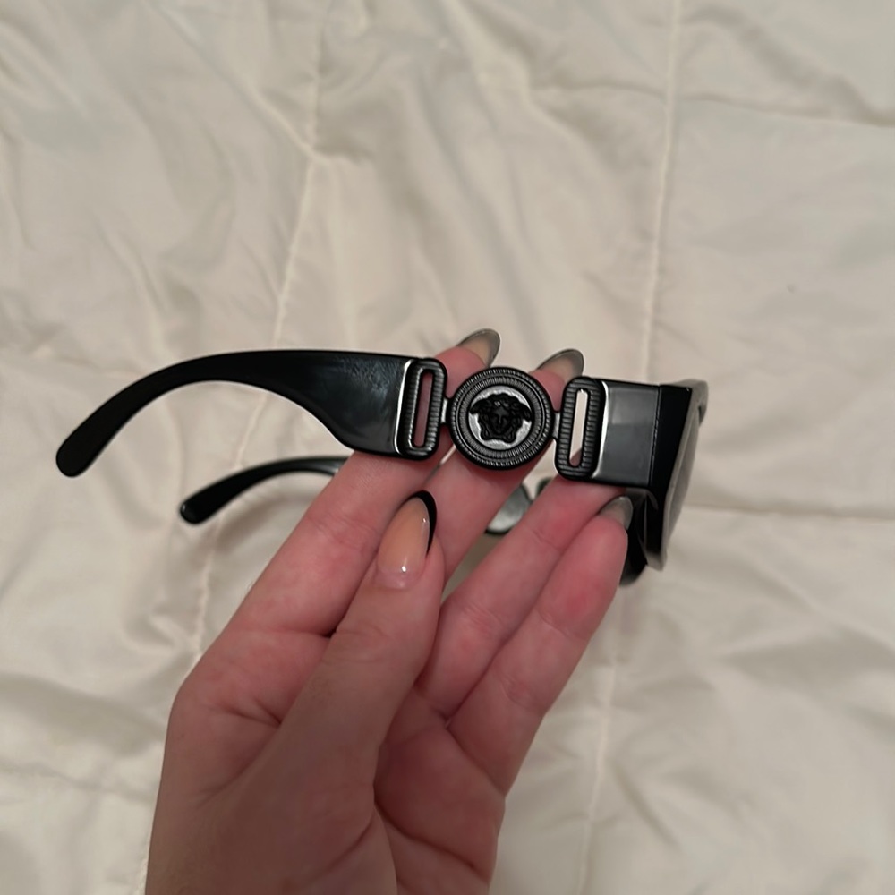 Versace all black sunglasses (never worn)